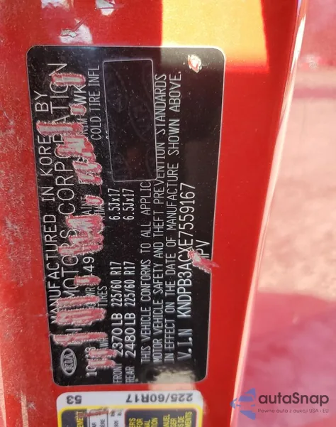 2014 Kia Sportage Base из США, поврежденный, VIN KNDPB3ACXE7559167